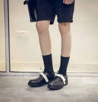 【JP.美日韓】　歐美高端　厚底　皮鞋　鬆糕鞋　真皮　膠底　質感　大設計