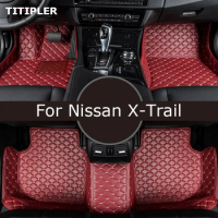 TITIPLER Custom Car Floor Mats For Nissan X-Trail Xtrail Foot Coche Accessories Auto Carpets