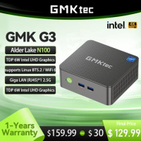 GMKtec Mini Pc GMK G3 NUCBOX Windows 11 Pro Alder Lake N100 Intel 12th BWiFi 6 Desktop Computer Mini Pc Work