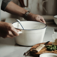 微瑕創意單個性大號湯碗大碗北歐餐具家用陶瓷泡面碗湯盆雙耳碗