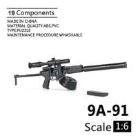 1/6 9A-91 Rifle Machine Gun Model 4D Assemble Model Toy