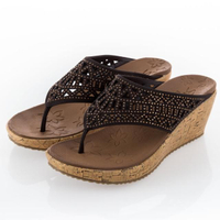 【SKECHERS】女 休閒系列 涼鞋 BEVERLEE(31715CHOC)