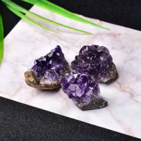 1pc Natural Quartz Crystal Brazilian Amethyst Cluster Druzy Geode Specimen Stones 2-2.5cm