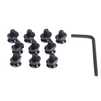 10Pcs/lot M-LOK Screw And Nut Replacement for MLOK Handguard Rail Section Airsoft Rifle Screws Hunting Gun Accessory