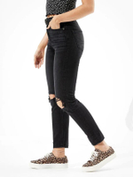 กางเกงยีนส์ผู้หญิง Mom Jeans รุ่น 0436 Wmns Fashion Den สี094 Faded Black