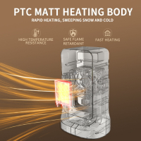 暖風機小型桌面便攜取暖器上下取暖器PTC陶瓷加熱器 幸福驛站