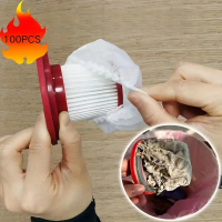 100Pcs/Pack Disposable Vacuum Cleaner Filter Cartridge Mesh Cover Non Woven Filter Mesh Elastic Filt