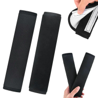 Car Seat Cover Belt Shoulder Pad Seatbelt Black Cotton Belts Shoulder Safety Auto Protection Q0N8