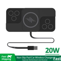 20W Wireless Charger Car Fast Charger Non Clip Pad For iPhone 14 13 12 11 Pro max Samsung Xiaomi AirPods Phone Charging Stand