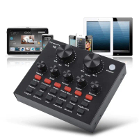 [พร้อมส่ง] ขายดีที่สุด!! พร้อมจัดส่ง!!⚡️ซาว์นการ์ดแปลงสัญญาณเสียง V8  Stream audio interface Externa