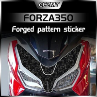 For HONDA FORZA 350 Forza350 2023 forged carbon fiber stickers fuel tank protection stickers decorative accessories modification