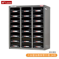 【SHUTER樹德】A5V-324 大容量抽專業零件櫃 24格抽屜 零物件分類 整理櫃 工具分類櫃 收納櫃