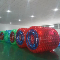 Free Shipping 3m Large Inflatable Hamster Ball Rotary Drum Ball Wheel Water Roller For Summer Running Roller With a Pump