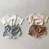 【艾比童裝】嬰兒 微笑套裝 短袖上衣 短褲 短袖套裝 台灣製MIT(套裝系列 D101)