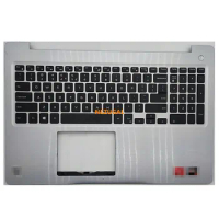 For Dell Inspiron 15 5000 5570 5575 laptop C shell with keyboard integrated with backlight silver
