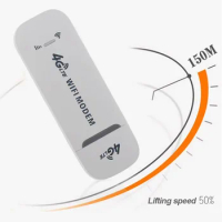 Portable 150Mbps USB Modem Pocket Hotspot Dongle Wireless LTE WiFi Router 4G SIM Card Mobile Broadband for Home Office WiFi