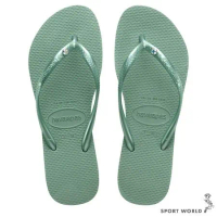 Havaianas 哈瓦仕 女鞋 拖鞋 夾腳拖 水鑽 綠 4145651-1809W