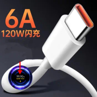 66W USB Type C Cable For Apple Huawei P30 Pro Xiaomi Redmi S23 S22 Ultra 6A Fast Charging Original Charger Cable Accessories