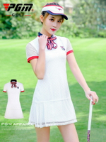 PGM高爾夫女裝時尚高爾夫球服裝衣服套裝銀絲網連衣裙春夏季裙子