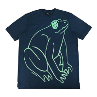 PAUL SMITH字母LOGO青蛙印花短袖T恤(男款/深藍)