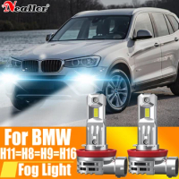 2x H11 H8 Led Fog Lights Headlight Canbus H16 H9 Car Bulb 6000K White Diode Driving Running Lamp 12v 55w For BMW X3 F25 E83 F30