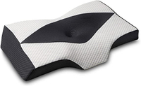 MyeFoam【日本代購】 日本專利品枕頭安眠肩部舒適低反彈枕頭中空設計支撐 向可洗 - 灰色