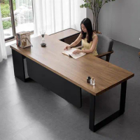 Executive Writing Desk Laptop Stand Corner Standing Office Desks Gadgets Wall Mounted Tavolo Scrivania Ufficio Wood Furniture