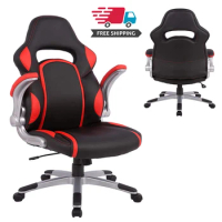 PC Gaming Chair Racing Office Computer Game Chair Ergonomic Office Chair Desk Chair with Adjustable Height Black&amp; Red