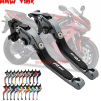 for YAMAHA YAMAHA R15 R 15 2011-2016 2014 2015 2013 logo R15 Motorcycle Adjustable Folding Extendable Brake Clutch Levers fit
