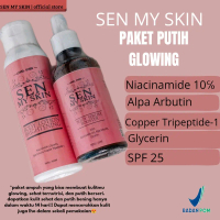 SEN MY SKIN Paket Putih Glowing(lotion whitening+tone up, body serum booster)-paket whitening badan,