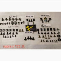 Baut Fullset Full Body Bodi Supra X 125 Lama - Betmen