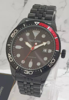 Jonas Jasmin Jonas Jasmin - Jam Tangan Analog Pria - Black Red Stainless Steel - JJ5305M-BK4