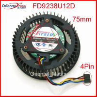 FD9238U12D 12V 1.2A 75mm 37*37*37mm VGA Fan For ASUS GTX960 TURBO GTX970 OC Graphics Card Cooler Coo