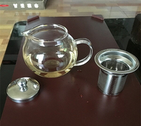 加厚花茶壺玻璃茶具泡茶壺不銹鋼過濾養生壺圓趣耐高溫水壺