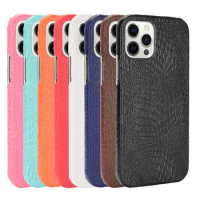 For iPhone 12 Pro Max Case For iPhone 12 Pro Luxury classic Crocodile pattern PU leather Case For iPhone 12 Mini Phone Case
