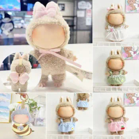 Labubu Time To Chill Filled Doll Skirt Mini for Macaron Cos Gift Mini Clothes Handmade Labubu Clothes Summer