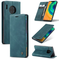 Classical Leather Flip Purse Wallet Case For Huawei Mate 30 Pro Magnetic Stand Shockproof Full Protective Cover Cash Card Slots