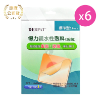 【藥聯】得力親水性敷料標準型X6包 10*10cm 人工皮(1片/包)