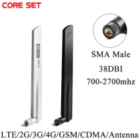 Hot 4G LTE 38DBI SMA Male Connector Antenna for GSM/CDMA 3G 4G router modem 700-2700mhz