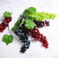 Artificial Fruit Grapes Plastic Fake Decorative Fruit Lifelike Home Wedding Party Garden Decor Mini Simulation Fruit
