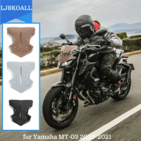 MT 03 Windshield Windscreen For Yamaha MT-03 2020 2021 2022 Motorcycle Accessories Wind Deflectors with Mounting Bracke MT03