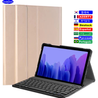 Keyboard Case for Samsung Galaxy Tab A8 10.5 A6 A7 10.4 S4 10.5 S6 S7 S8 11 Russian Spanish Korean Hebrew Keyboard