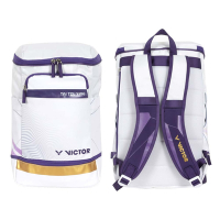 VICTOR 大型後背包-雙肩包 肩背包 裝備袋 球拍包 羽球 勝利 BR3025TTY-AJ 白紫金