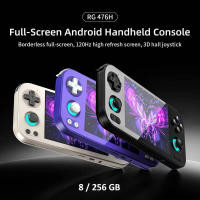 ANBERNIC RG476H 8GB 256GB Handheld Game Console Android 13 4.7 Inch Touchscreen 120Hz Portable Retro