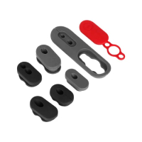 7pcs Charge Port Cover Cap Silicone Plug For Xiaomi 4Pro/4 Lite E-Scooter Rubber Outdoor Electric Scooter Accessories Durable.