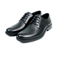 【IMAC】義大利質感素面綁帶德比鞋 黑色(350000-BL)