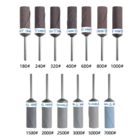 13Pcs 2.35mm Shank Grit 180-7000 Wet Dry Sandpaper Sanding Bar Rod Stick Polishing Grinding Heads For Grinder Rotary Tool