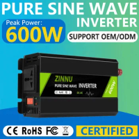 High Frequency Power 600W Pure Sine Wave Inverter DC 12V 24V 48V TO AC 100V 110V 120V 220V 230V 240V Car Voltage Converter