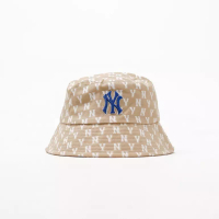 MLB Topi MLB NY MONOGRAM NAVY BEIGE 2 BUCKET HAT 100% ORIGINAL