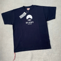 Beams Japan เสื้อทีเชิ้ตแขนสั้นคอกลม Boy City แนวสตรีทสไตล์ญี่ปุ่นภูเขาไฟฟูจิรุ่นจำกัดเชือกสีแดงสำหร